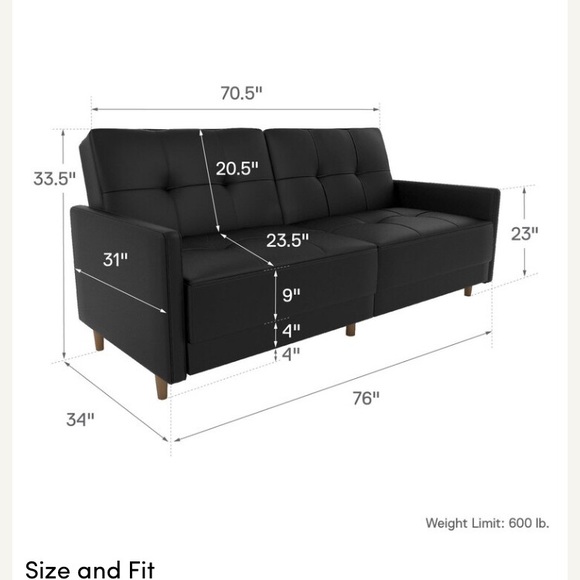Benitez Convertible Sofa - Picture 6 of 6